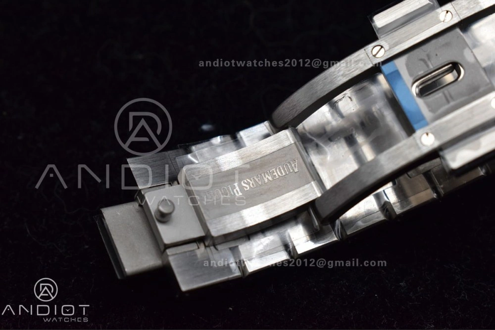 Royal Oak 41mm 15500 SS APSF 1:1 Best Edition Black Textured Dial on SS Bracelet A4302 Super Clone Sustainable 108