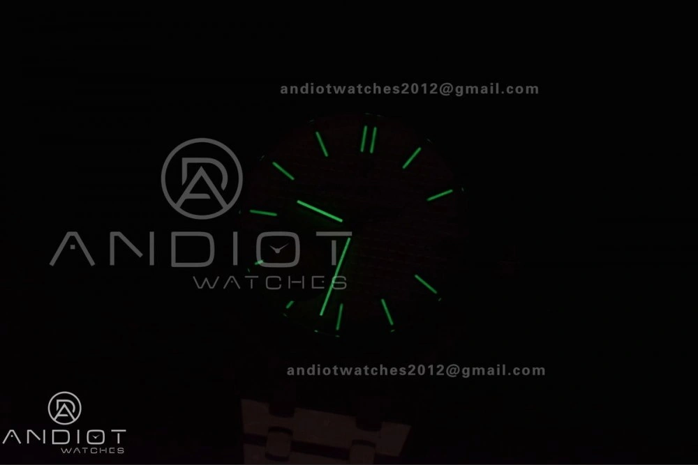 Royal Oak 41mm 15500 SS APSF 1:1 Best Edition Black Textured Dial on SS Bracelet A4302 Super Clone Sustainable 108