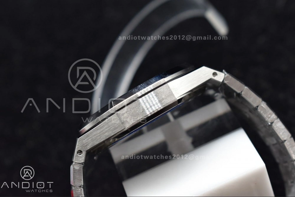 Royal Oak 41mm 15500 SS APSF 1:1 Best Edition Black Textured Dial on SS Bracelet A4302 Super Clone Sustainable 108