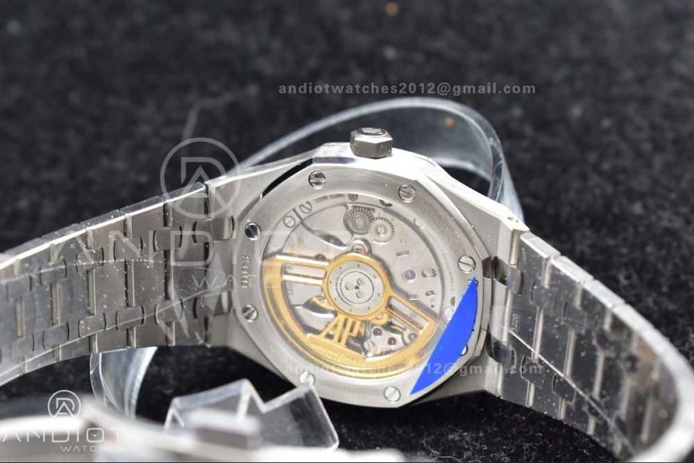 Lightweight Royal Oak 41mm 15500 SS APSF 1:1 Best Edition Blue Textured Dial on SS Bracelet A4302 Super Clone 445