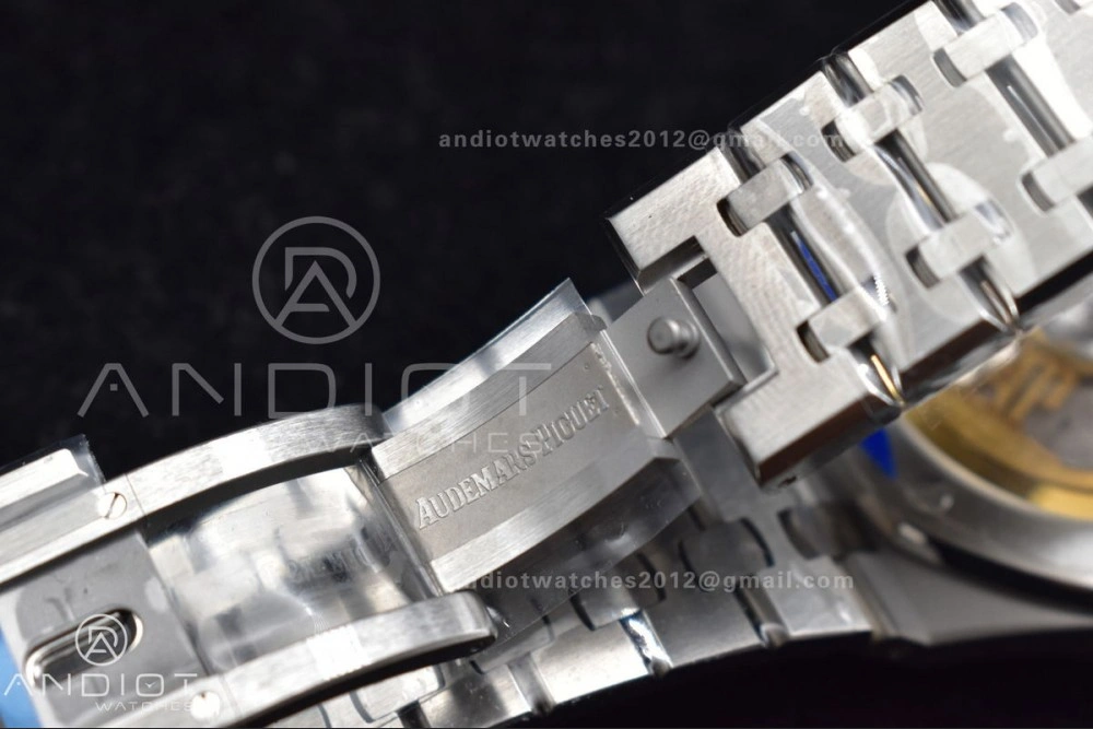 Lightweight Royal Oak 41mm 15500 SS APSF 1:1 Best Edition Blue Textured Dial on SS Bracelet A4302 Super Clone 445