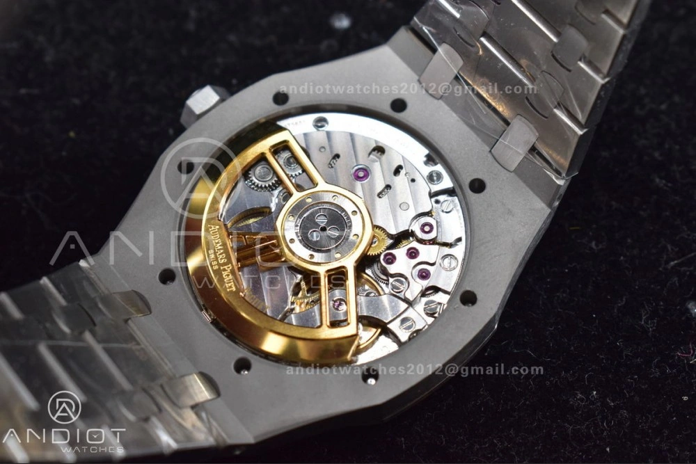Lightweight Royal Oak 41mm 15500 SS APSF 1:1 Best Edition Blue Textured Dial on SS Bracelet A4302 Super Clone 445