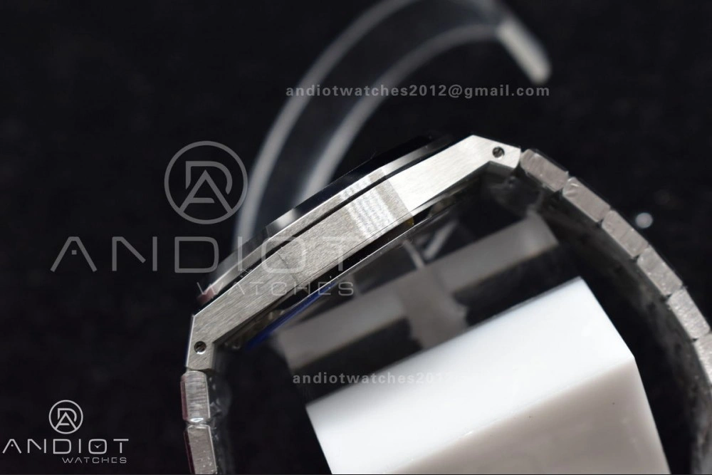 Lightweight Royal Oak 41mm 15500 SS APSF 1:1 Best Edition Blue Textured Dial on SS Bracelet A4302 Super Clone 445