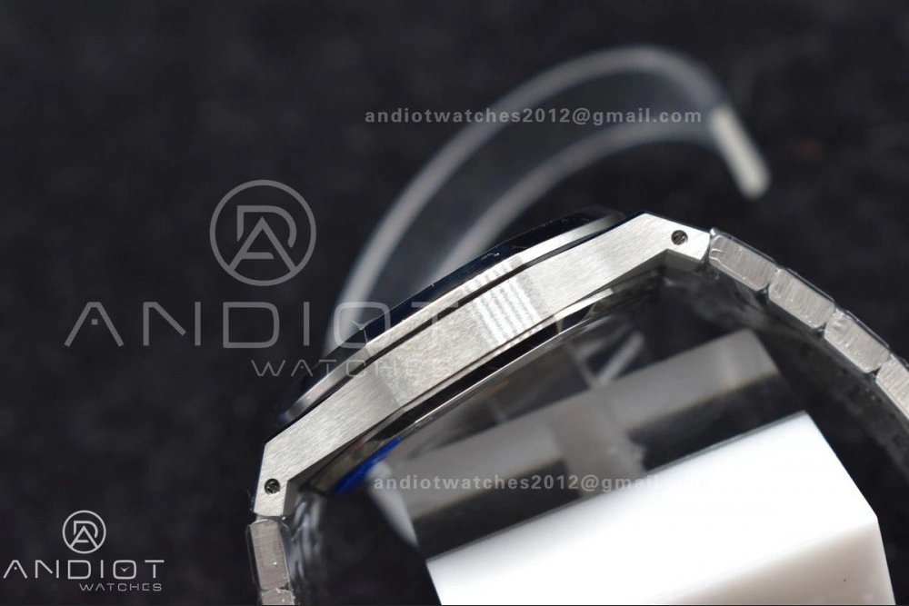 Royal Oak 41mm 15500 SS APSF 1:1 Best Edition White Textured Dial on SS Bracelet A4302 Super Clone Affordable 449