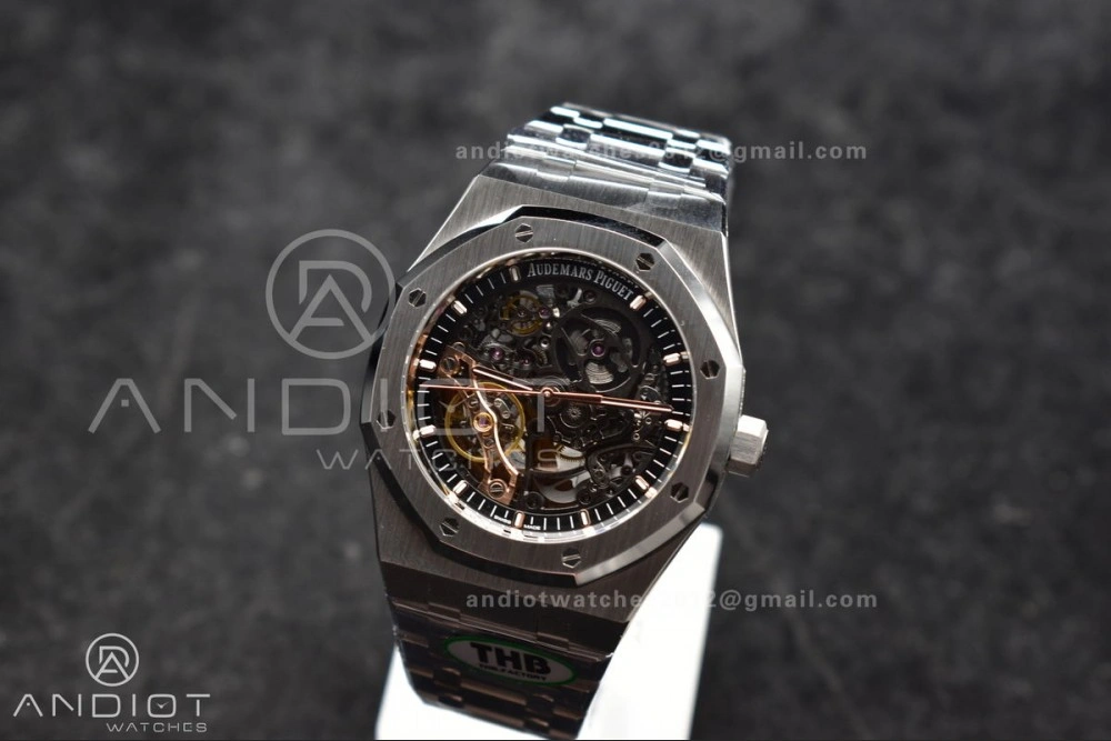 UrbanChic Royal Oak 41mm Open worked 15407 SS THBF 1:1 Best Edition on SS Bracelet SA 144