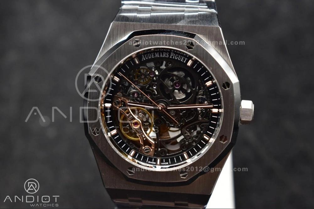 UrbanChic Royal Oak 41mm Open worked 15407 SS THBF 1:1 Best Edition on SS Bracelet SA 144