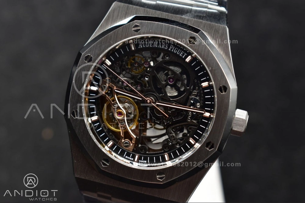 UrbanChic Royal Oak 41mm Open worked 15407 SS THBF 1:1 Best Edition on SS Bracelet SA 144