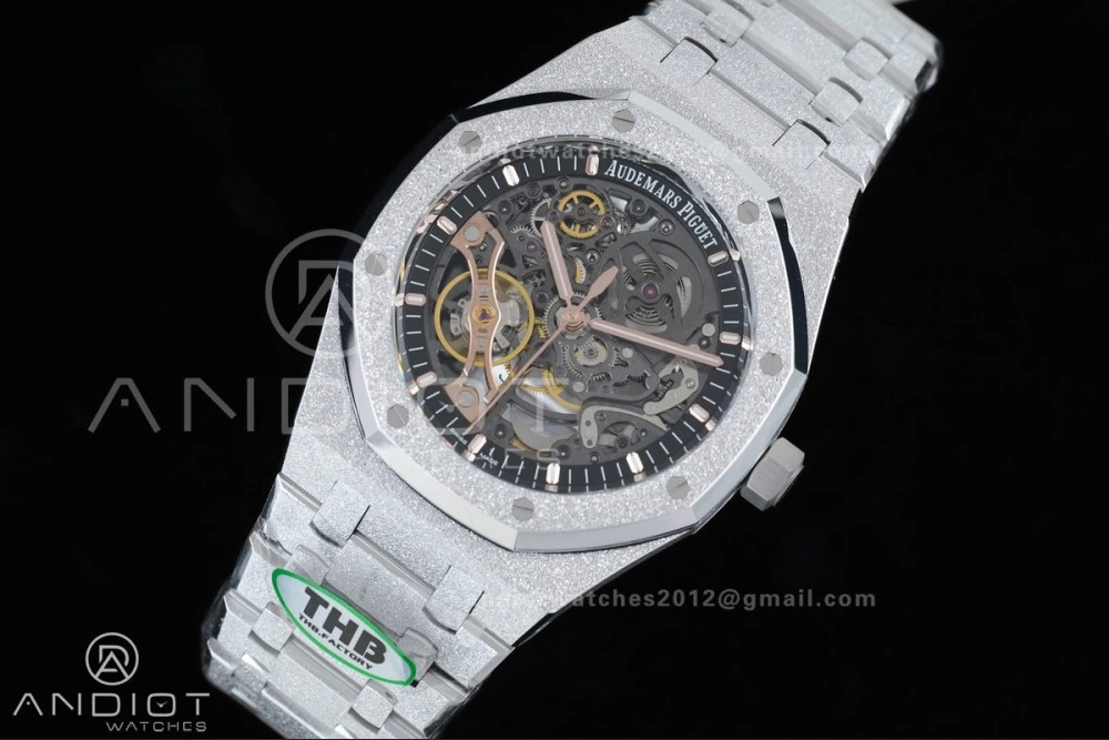 Royal Oak 41mm Openworked 15407 SS Frosted THBF 1:1 Best Edition on SS Bracelet SA3132 V ModernLook 138