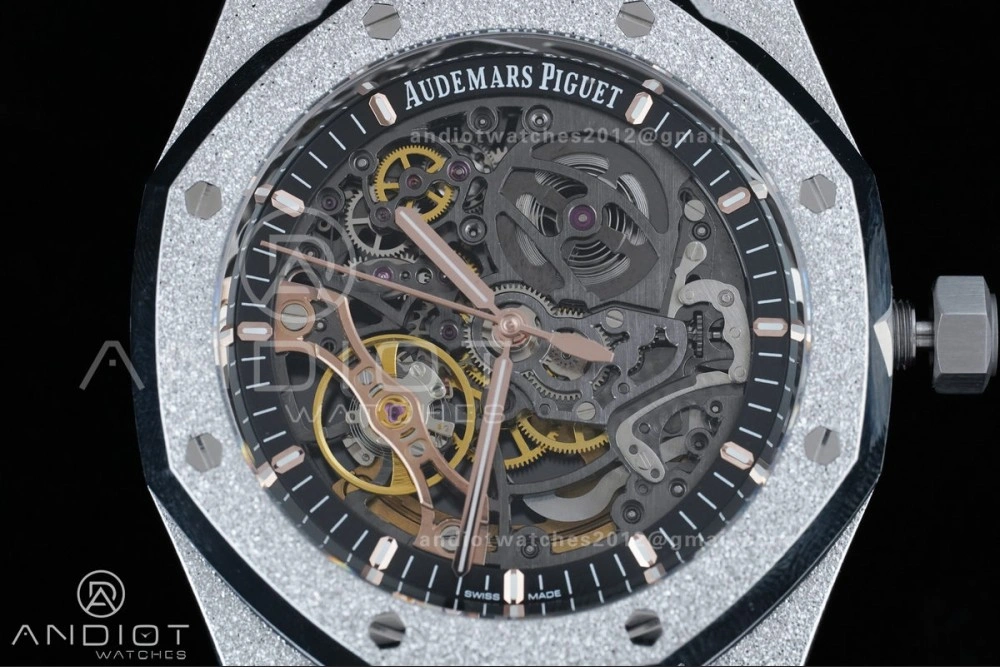 Royal Oak 41mm Openworked 15407 SS Frosted THBF 1:1 Best Edition on SS Bracelet SA3132 V ModernLook 138