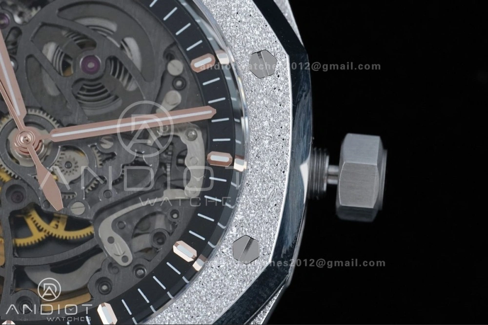 Royal Oak 41mm Openworked 15407 SS Frosted THBF 1:1 Best Edition on SS Bracelet SA3132 V ModernLook 138