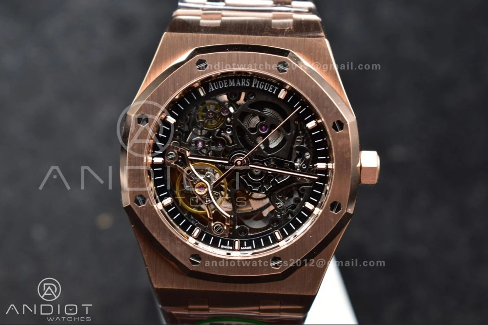 Royal Oak 41mm Openworked 15407OR RG THBF 1:1 Best Edition on RG Bracelet SA AllSeason 135