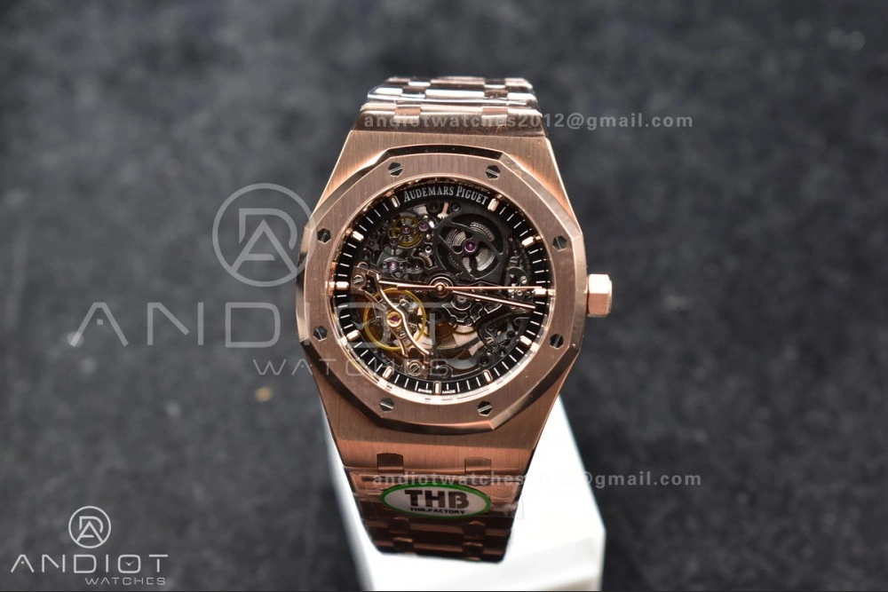 Royal Oak 41mm Openworked 15407OR RG THBF 1:1 Best Edition on RG Bracelet SA AllSeason 135