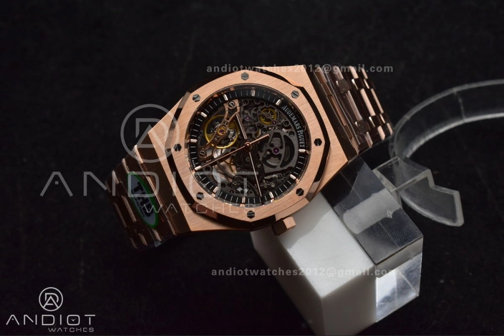 Royal Oak 41mm Openworked 15407OR RG THBF 1:1 Best Edition on RG Bracelet SA AllSeason 135