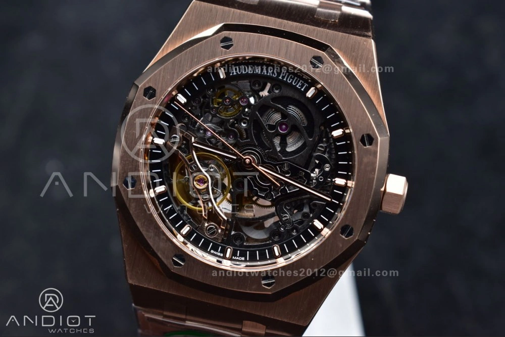 Royal Oak 41mm Openworked 15407OR RG THBF 1:1 Best Edition on RG Bracelet SA AllSeason 135