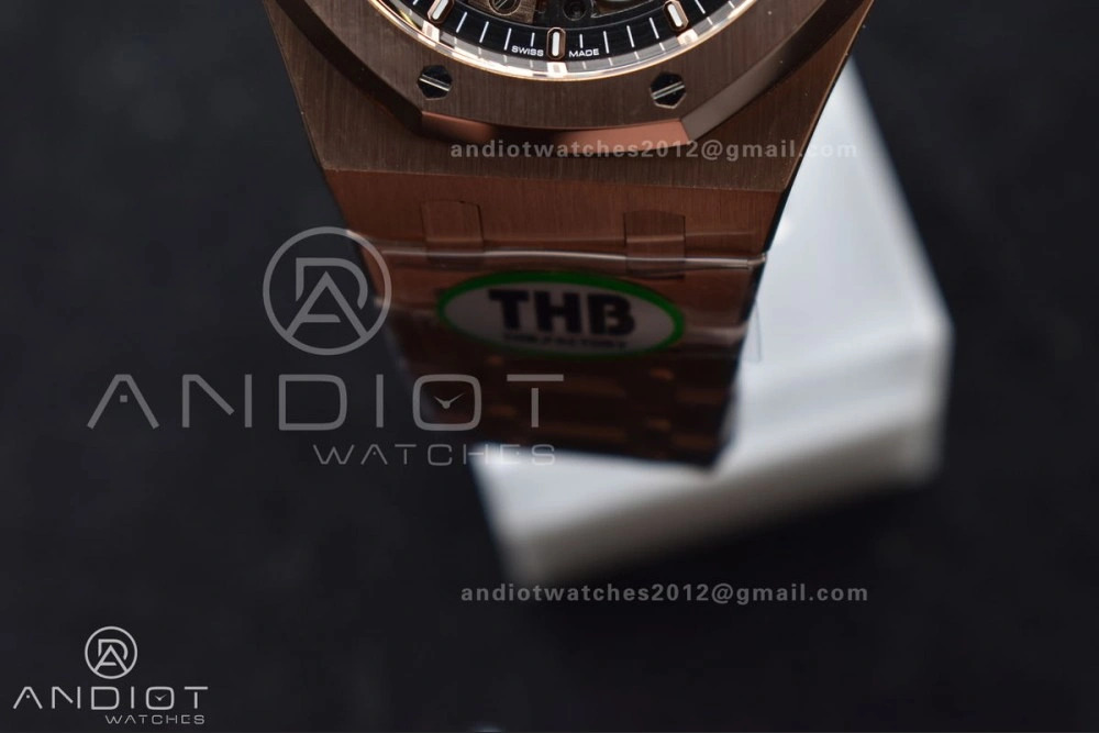 Royal Oak 41mm Openworked 15407OR RG THBF 1:1 Best Edition on RG Bracelet SA AllSeason 135