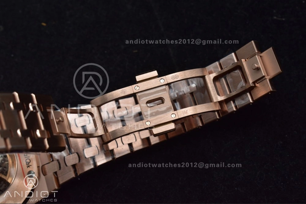 Royal Oak 41mm Openworked 15407OR RG THBF 1:1 Best Edition on RG Bracelet SA AllSeason 135