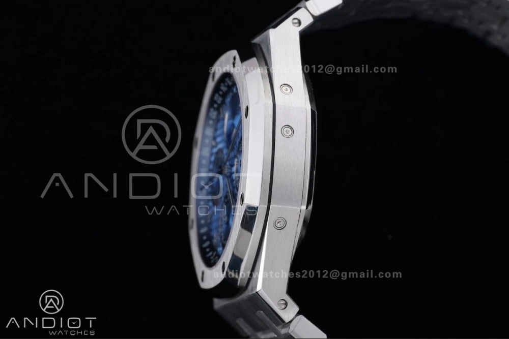 Packable Royal Oak 41mm Perpetual Calendar 26574 SS APSF1:1 Best Edition Iced Blue Dial on SS Bracelet A 139