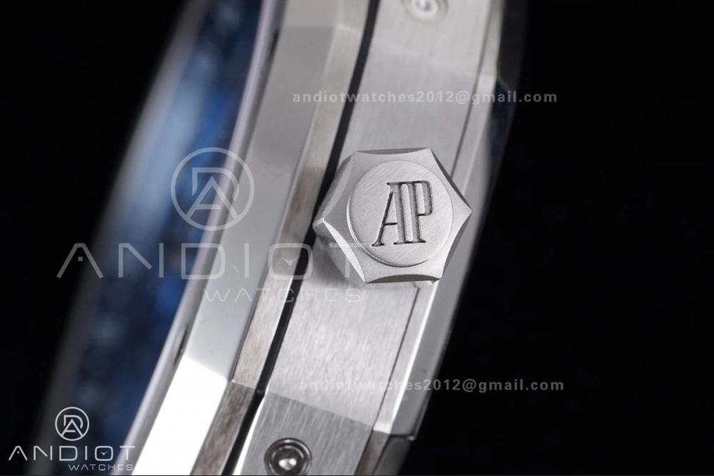 Packable Royal Oak 41mm Perpetual Calendar 26574 SS APSF1:1 Best Edition Iced Blue Dial on SS Bracelet A 139
