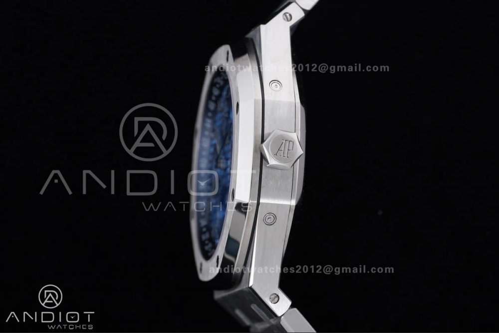 Packable Royal Oak 41mm Perpetual Calendar 26574 SS APSF1:1 Best Edition Iced Blue Dial on SS Bracelet A 139