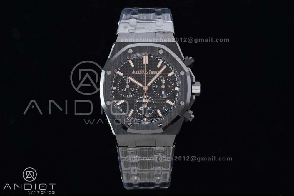 TechFriendly Royal Oak Chrono 26240 Black Ceramic APSF 1:1 Best Edition on Ceramic Bracelet SA4401 Super Clone 149