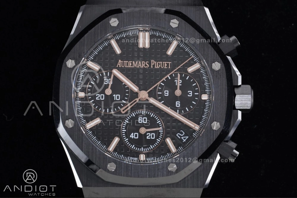 TechFriendly Royal Oak Chrono 26240 Black Ceramic APSF 1:1 Best Edition on Ceramic Bracelet SA4401 Super Clone 149