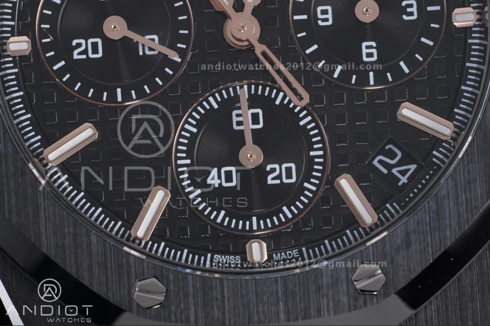 TechFriendly Royal Oak Chrono 26240 Black Ceramic APSF 1:1 Best Edition on Ceramic Bracelet SA4401 Super Clone 149