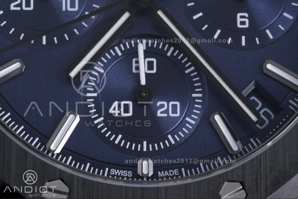 GoAnywhere Royal Oak Chrono 26240 Blue Ceramic APSF 1:1 Best Edition on Ceramic Bracelet SA4401 Super Clone 150
