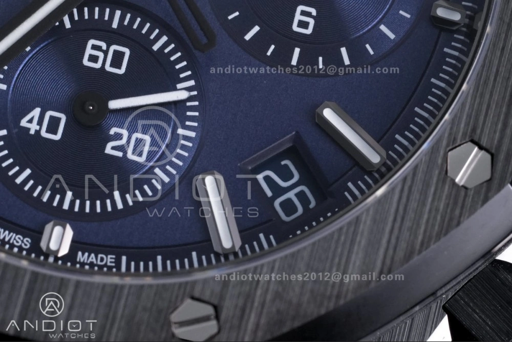 GoAnywhere Royal Oak Chrono 26240 Blue Ceramic APSF 1:1 Best Edition on Ceramic Bracelet SA4401 Super Clone 150