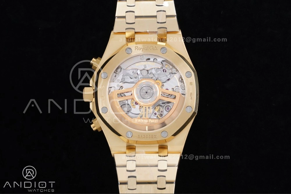 Comfortable Royal Oak Chrono 26240 Frosted YG APSF 1:1 Best Edition YG Faded Dial on Bracelet SA4401 Super Clone 147