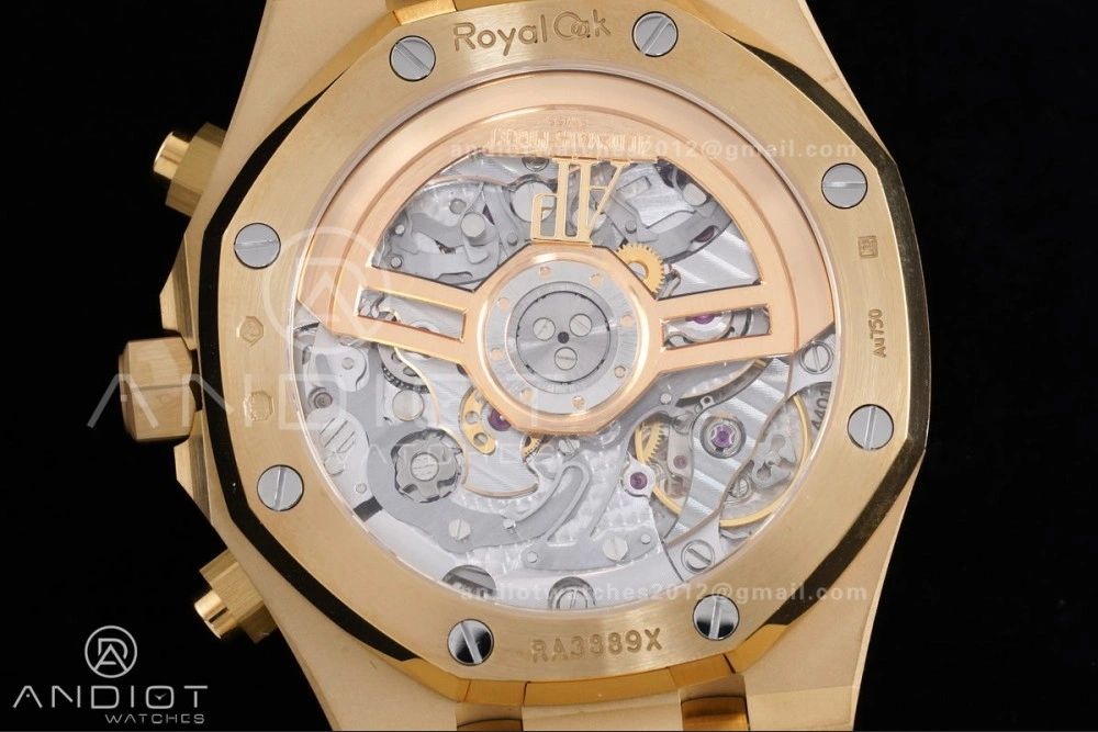 Comfortable Royal Oak Chrono 26240 Frosted YG APSF 1:1 Best Edition YG Faded Dial on Bracelet SA4401 Super Clone 147
