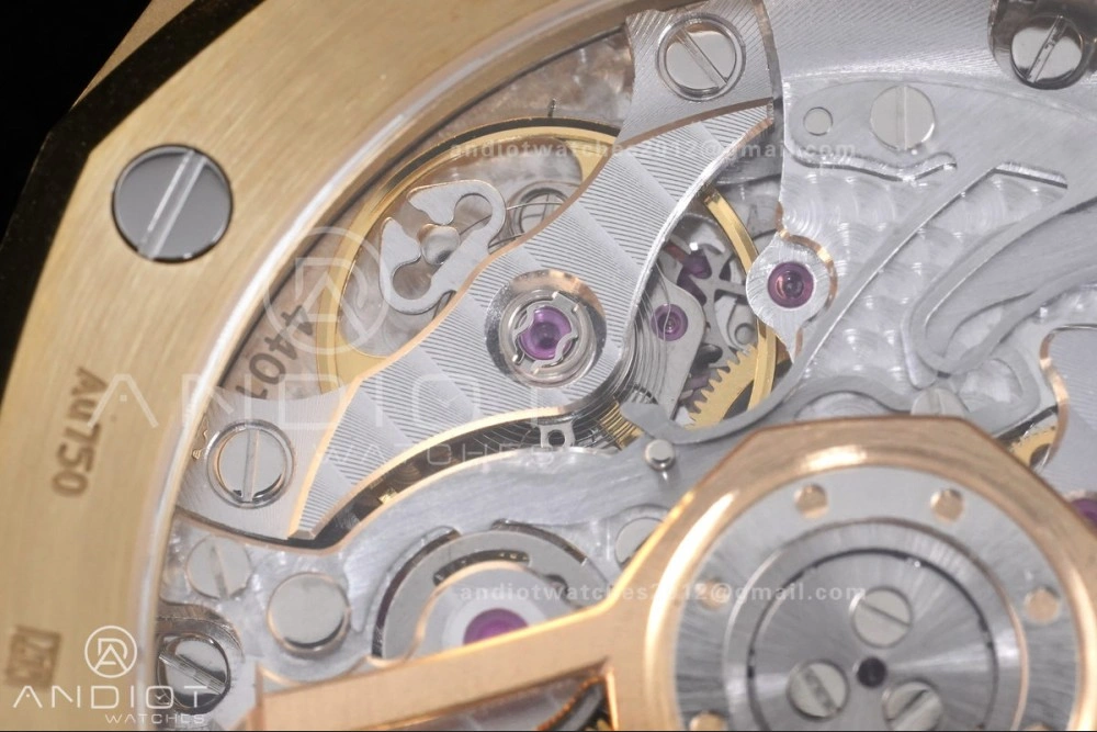 Comfortable Royal Oak Chrono 26240 Frosted YG APSF 1:1 Best Edition YG Faded Dial on Bracelet SA4401 Super Clone 147