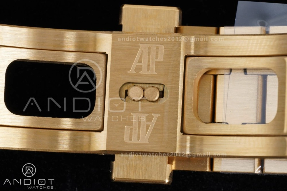 Comfortable Royal Oak Chrono 26240 Frosted YG APSF 1:1 Best Edition YG Faded Dial on Bracelet SA4401 Super Clone 147