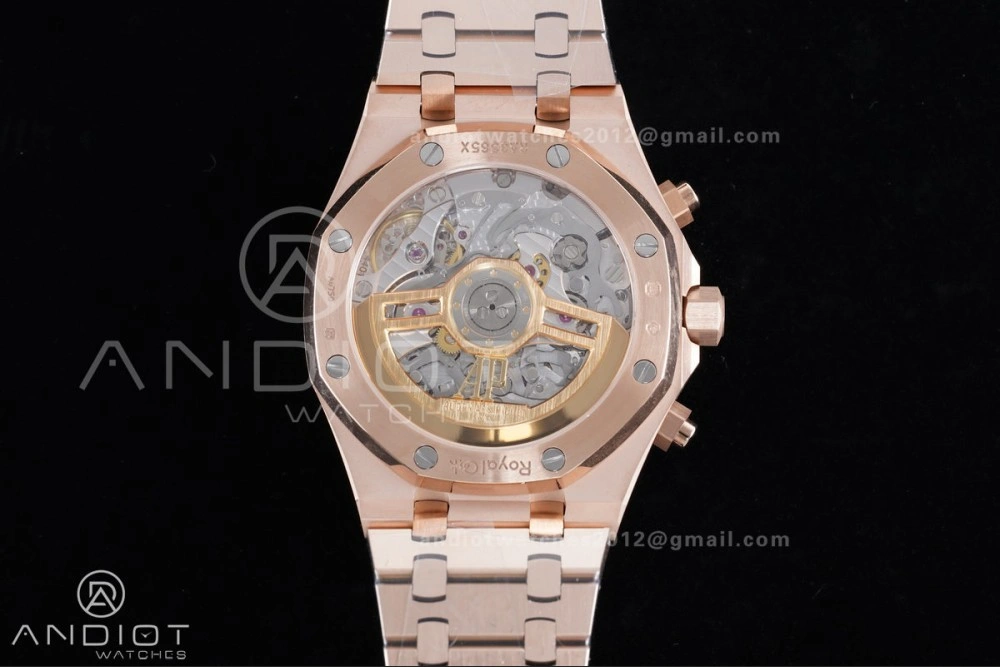 AllSeason Royal Oak Chrono 26240 RG APSF 1:1 Best Edition Green Dial on RG Bracelet SA4401 Super Clone 142