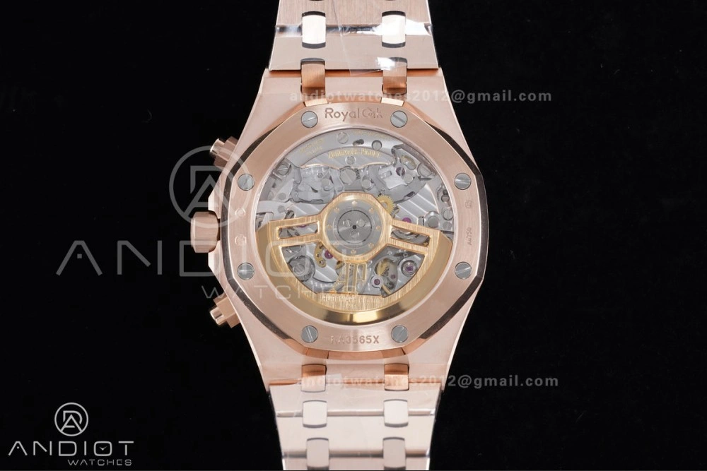 AllSeason Royal Oak Chrono 26240 RG APSF 1:1 Best Edition Green Dial on RG Bracelet SA4401 Super Clone 142