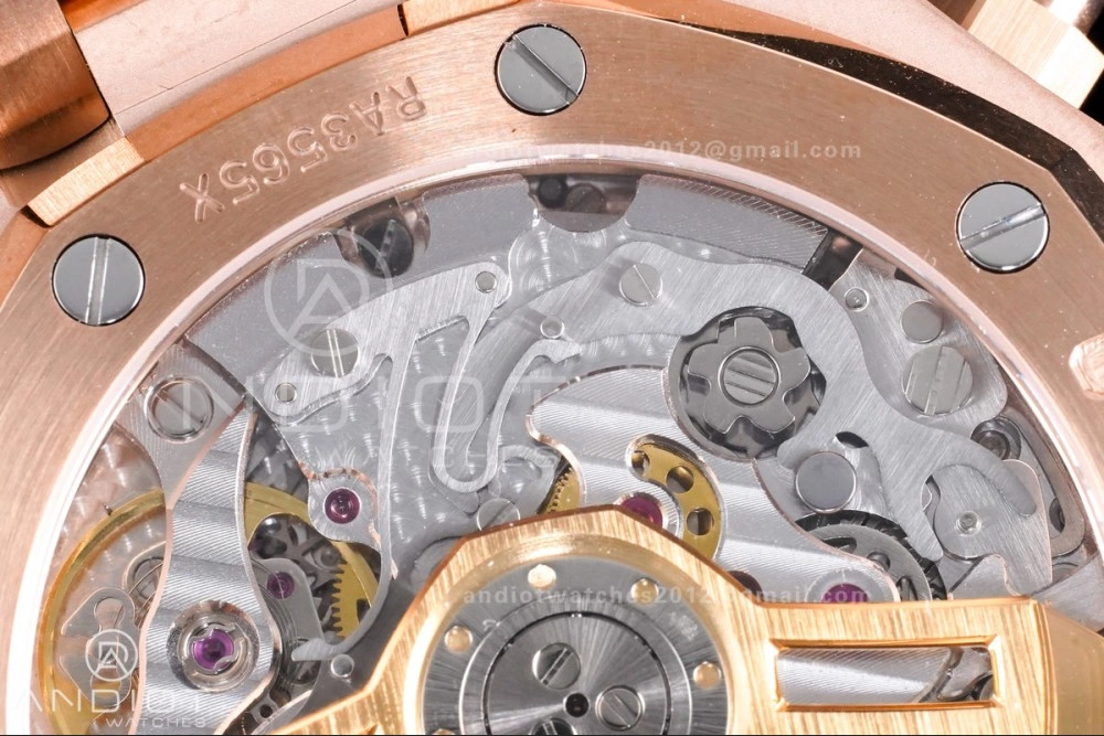 AllSeason Royal Oak Chrono 26240 RG APSF 1:1 Best Edition Green Dial on RG Bracelet SA4401 Super Clone 142