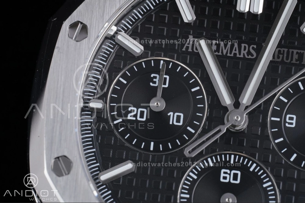 Royal Oak Chrono 26240 SS APSF 1:1 Best Edition Black Dial on SS Bracelet SA4401 Super Clone TimelessDesign 145