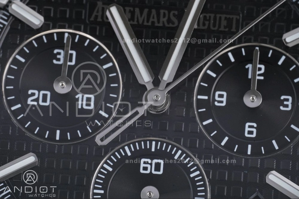 Royal Oak Chrono 26240 SS APSF 1:1 Best Edition Black Dial on SS Bracelet SA4401 Super Clone TimelessDesign 145