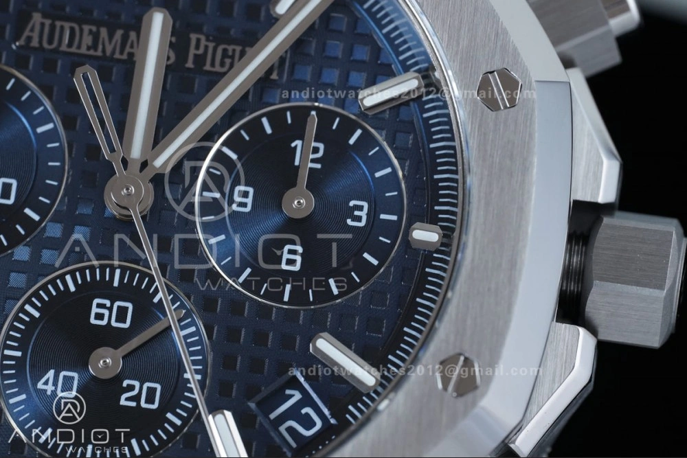 Durable Royal Oak Chrono 26240 SS APSF 1:1 Best Edition Blue Dial on SS Bracelet SA4401 Super Clone 146