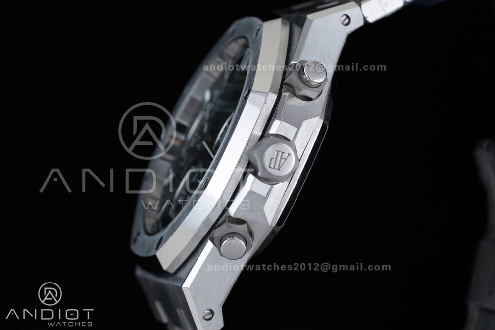 TimelessDesign Royal Oak Chrono 26240 SS APSF 1:1 Best Edition Green Dial on SS Bracelet SA4401 Super Clone 158