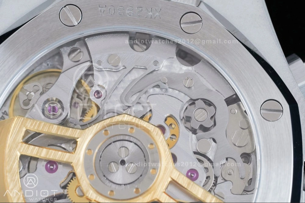 TimelessDesign Royal Oak Chrono 26240 SS APSF 1:1 Best Edition Green Dial on SS Bracelet SA4401 Super Clone 158