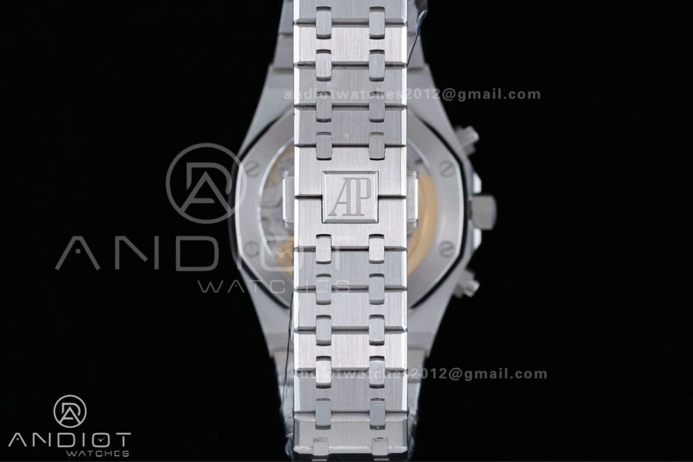 TimelessDesign Royal Oak Chrono 26240 SS APSF 1:1 Best Edition Green Dial on SS Bracelet SA4401 Super Clone 158