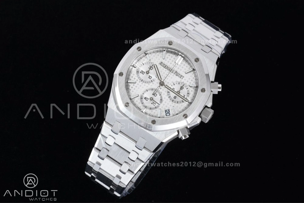 Royal Oak Chrono 26240 SS APSF 1:1 Best Edition White Dial on SS Bracelet SA4401 Super Clone SportInspired 152
