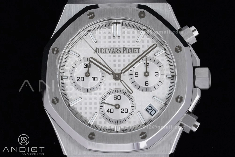 Royal Oak Chrono 26240 SS APSF 1:1 Best Edition White Dial on SS Bracelet SA4401 Super Clone SportInspired 152