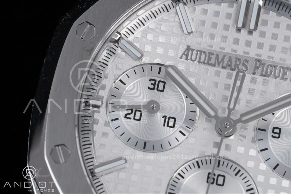 Royal Oak Chrono 26240 SS APSF 1:1 Best Edition White Dial on SS Bracelet SA4401 Super Clone SportInspired 152