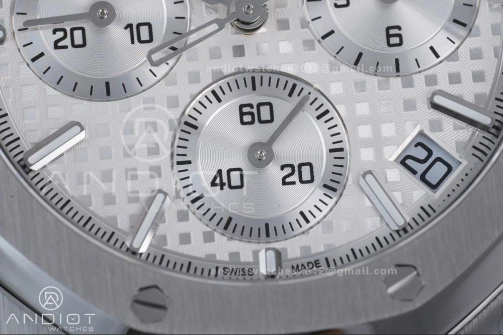 Royal Oak Chrono 26240 SS APSF 1:1 Best Edition White Dial on SS Bracelet SA4401 Super Clone SportInspired 152