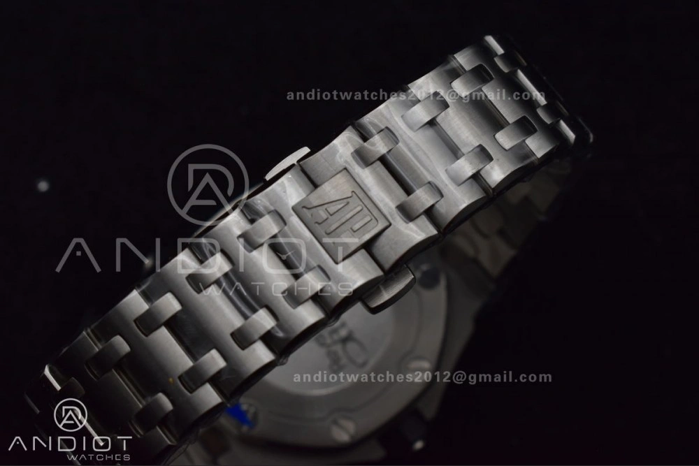 Royal Oak Offshore Diver 15703 APSF 1:1 Best Edition Black Dial on SS Bracelet SA3120 Super Clone Flexible 151