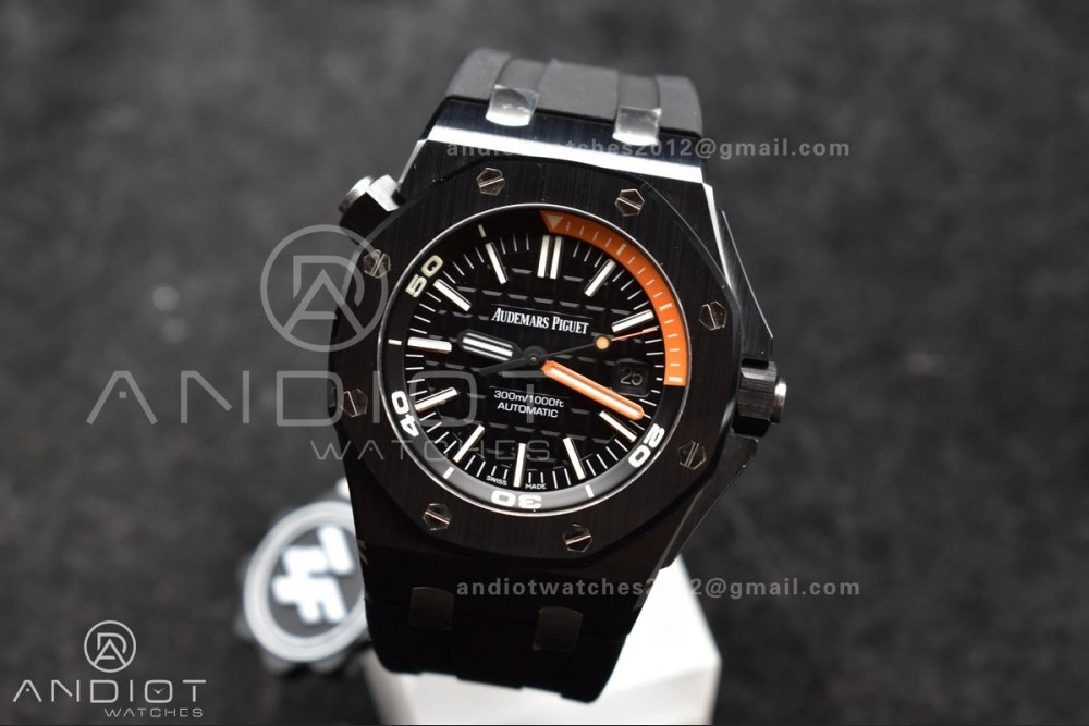 Royal Oak Offshore Diver 15707 Black Ceramic ZF 1:1 Best Edition SA3120 Super Clone MoistureWicking 156