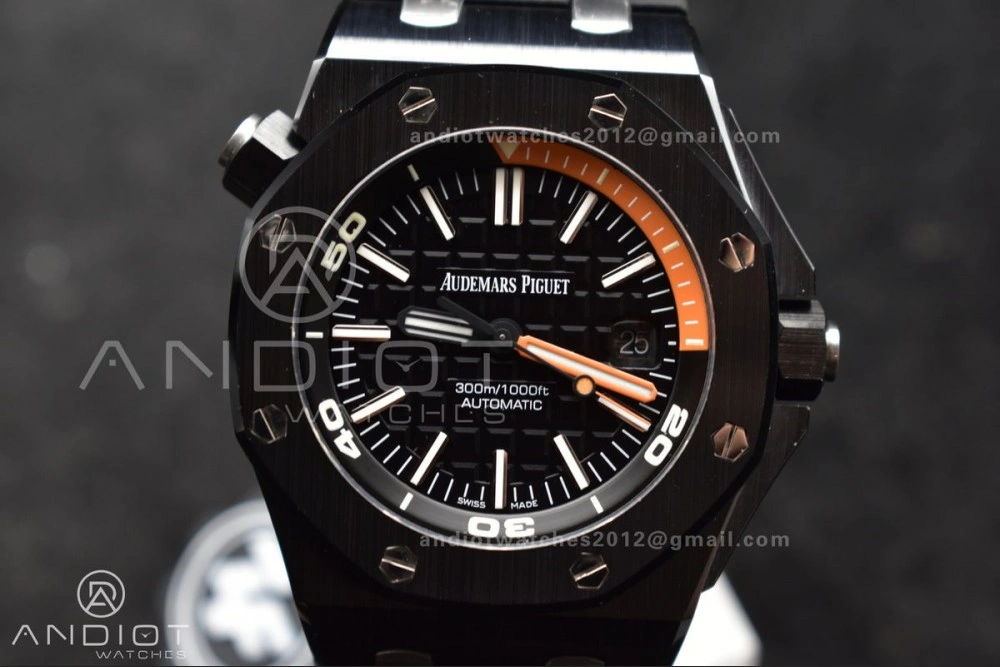 Royal Oak Offshore Diver 15707 Black Ceramic ZF 1:1 Best Edition SA3120 Super Clone MoistureWicking 156