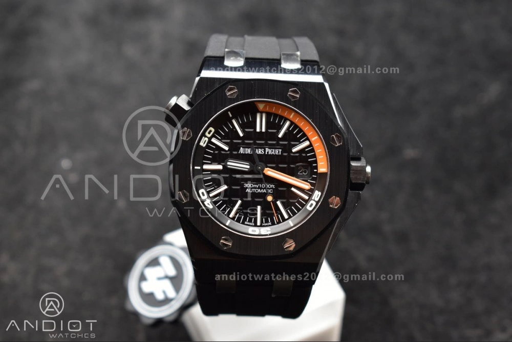 Royal Oak Offshore Diver 15707 Black Ceramic ZF 1:1 Best Edition SA3120 Super Clone MoistureWicking 156