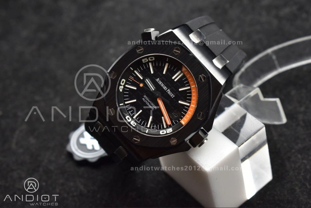 Royal Oak Offshore Diver 15707 Black Ceramic ZF 1:1 Best Edition SA3120 Super Clone MoistureWicking 156